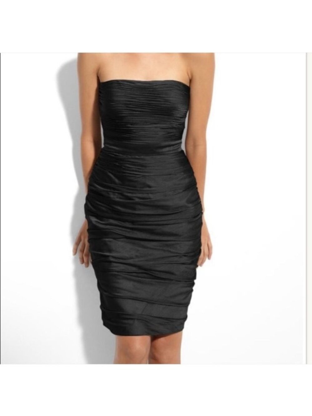Bill Levkoff Little Black Strapless Cocktail Dress Women Size 10